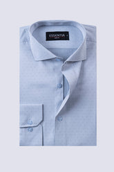 Light Grey Dots Men's Dress Shirt